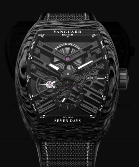 Review Franck Muller Vanguard Skeleton Review Replica Watch Cheap Price V 45 S6 SQT CARBONE NR (NR)